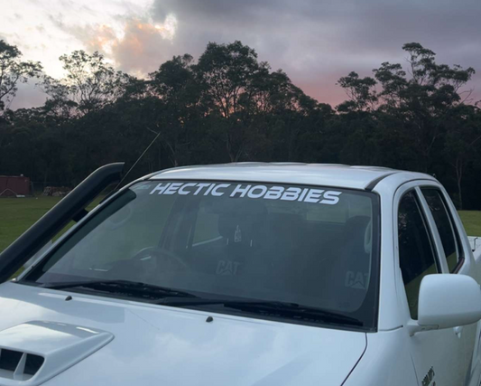 Hectic Hobbies Original Banner - White