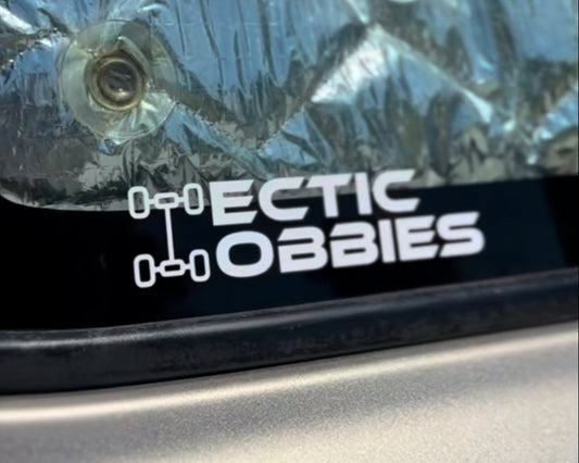 Hectic Mini Sticker - White